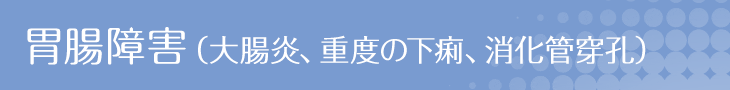 胃腸障害（大腸炎、重度の下痢）